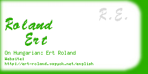 roland ert business card